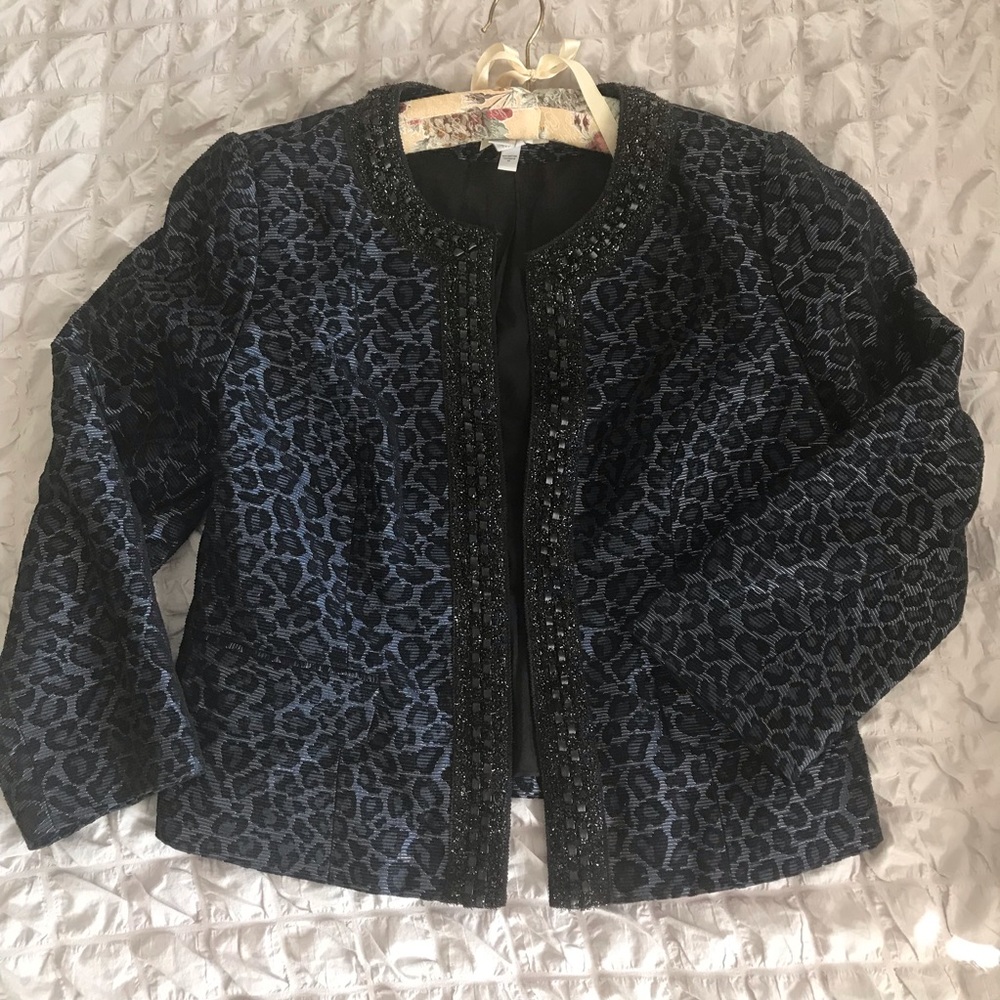 Chico’s Blue 💙 Leopard 🐆  Jacket